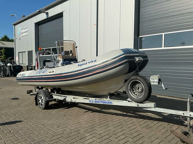 Yam 480r rib rubberboot met trailer. - afbeelding 1 van  25