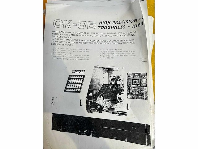 Yam, yang ironworks taiwan - ck-3b, 650x1220mm - cnc draaibank - 1991 - afbeelding 8 van  16