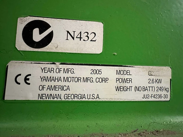 Yamaha g235 golfkar - afbeelding 9 van  9