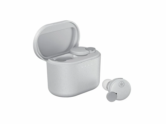 Yamaha tw-e7b in-ear hoofdtelefoon, true wireless bluetooth met actieve ruisonderdrukking ipx5 wit - afbeelding 1 van  4