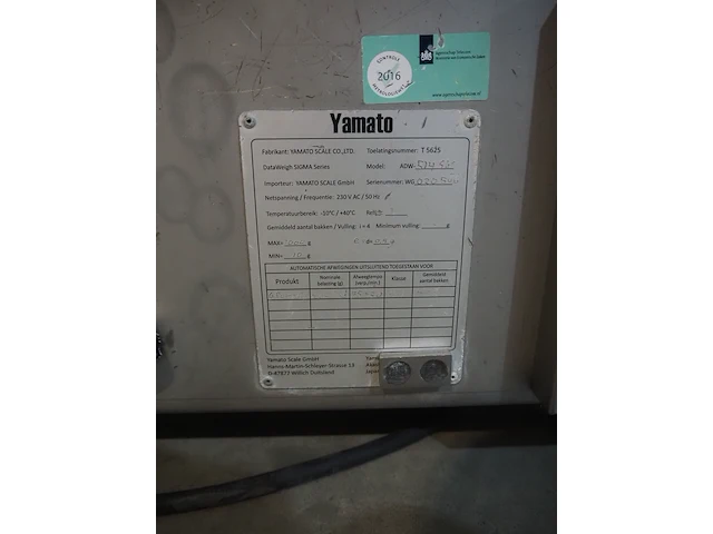 Yamato scale gmbh/dataweigh - afbeelding 3 van  16