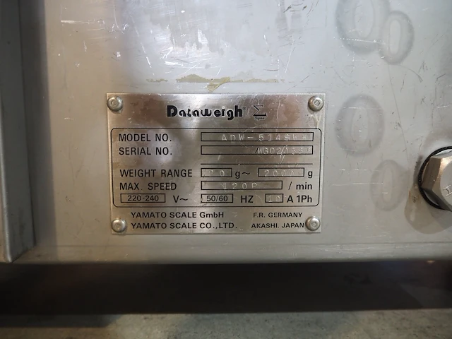 Yamato scale gmbh/dataweigh - afbeelding 4 van  16