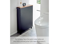 Yamazaki badkamer trolley tower zwart - afbeelding 4 van  6