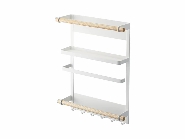 Yamazaki magnetisch keukenrekje koelkast tosca wit - afbeelding 1 van  5