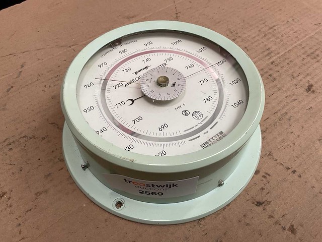 Yanagi aneroid 6 vintage marine barometer - afbeelding 1 van  3