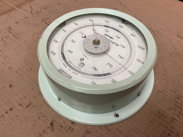 Yanagi aneroid 6 vintage marine barometer - afbeelding 2 van  3