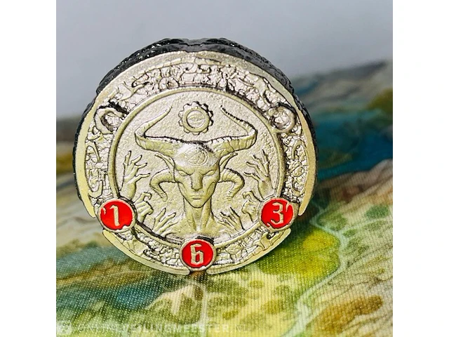 Yarro studio - flipdie coin dice rpg collectible - afbeelding 2 van  3