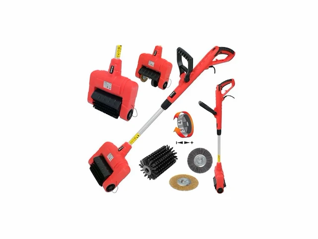 Yato elektrische oppervlakte- en voegenreiniger - 500w - met 3 borstels - afbeelding 1 van  1