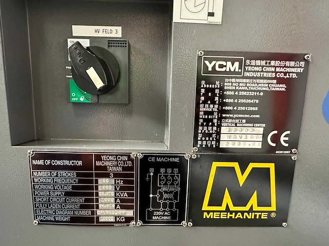 Ycm - nsv 156a - cnc-bewerkingscentra - 2009 - afbeelding 15 van  25