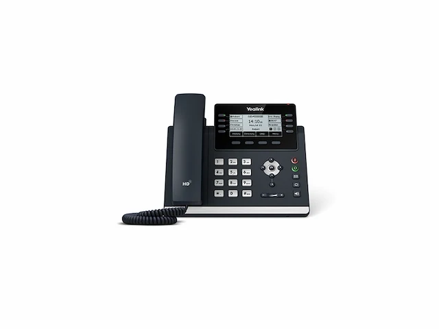 Yealink sip-t43u voip telefoon zwart - afbeelding 1 van  2