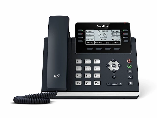 Yealink sip-t43u voip telefoon zwart - afbeelding 2 van  2