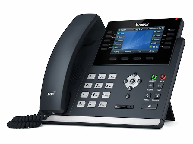 Yealink sipt46u voip telefoon grijs - afbeelding 2 van  5