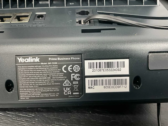 Yealink t41s telefoontoestellen (9x) - afbeelding 3 van  4