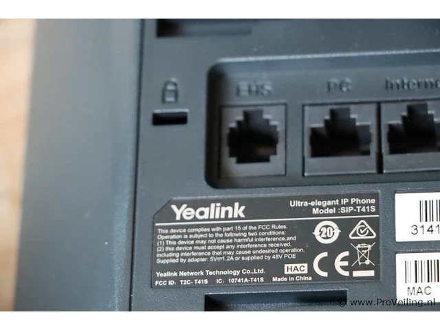 Yealink telefoon t41p/s- 3 stuks - afbeelding 8 van  8