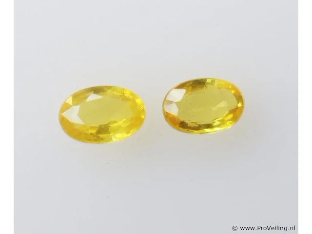 Yellow sapphire 1.12ct aig certified - afbeelding 1 van  8