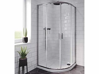 Yes hamar 2.0 quadrant 90 douche wand kwartrond - afbeelding 1 van  4