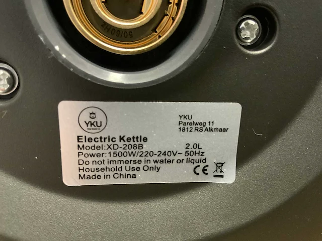 Yku xd-208b waterkoker (36x) - afbeelding 11 van  11