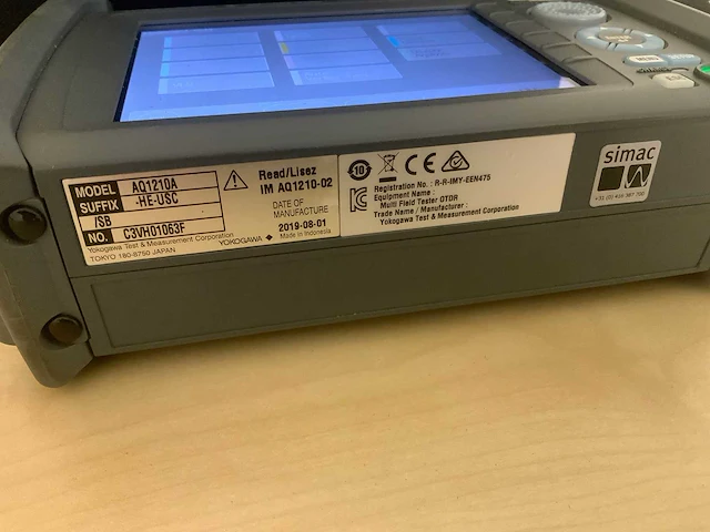 Yokogawa - aq 1210a otdr - glasvezeltester - afbeelding 3 van  3