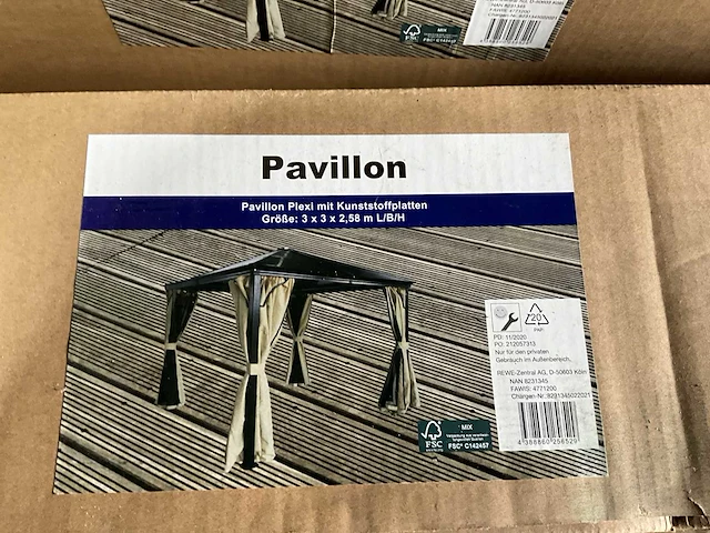 Yotrio - pavillon 3x3 mtr. - paviljoen - afbeelding 3 van  9