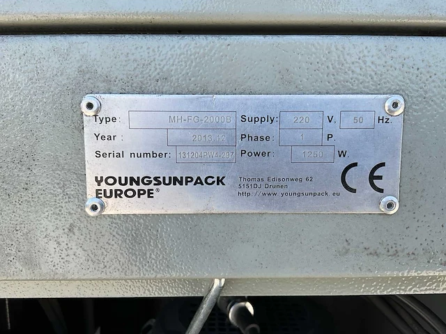 Youngsunpack mh-fg-2000b wikkelfolie machine - afbeelding 4 van  12