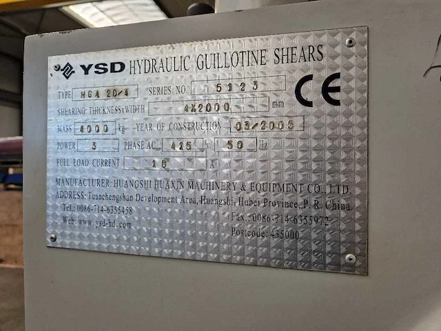 Ysd - hga 20 4 - guillotineschaar - afbeelding 11 van  12