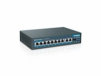 Yuanley 11-poorts gigabit poe-switch, 8 poe+ port 1000mbps - afbeelding 1 van  1
