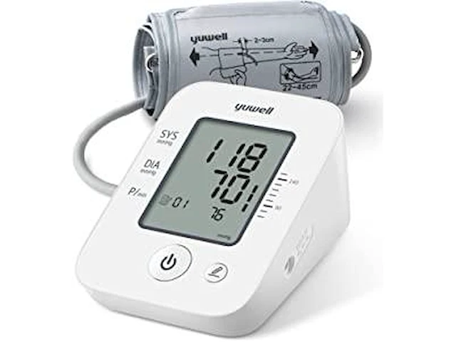 Yuwell bovenarmbloeddrukmeter - afbeelding 1 van  3