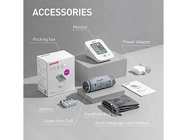 Yuwell bovenarmbloeddrukmeter - afbeelding 3 van  3