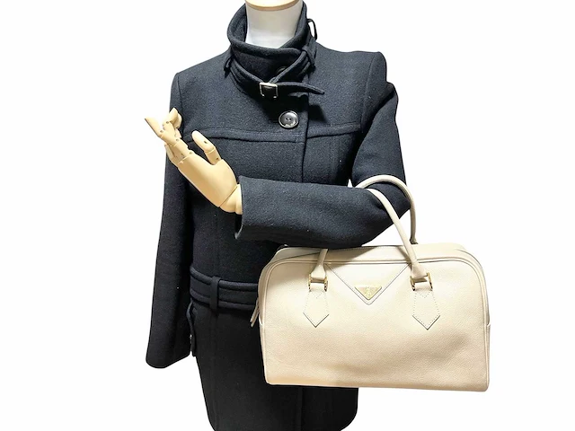 Yves saint laurent - beige met gouden details - handtas - afbeelding 6 van  9