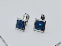 Yves saint laurent pendant collier + oorbellen set - afbeelding 4 van  10