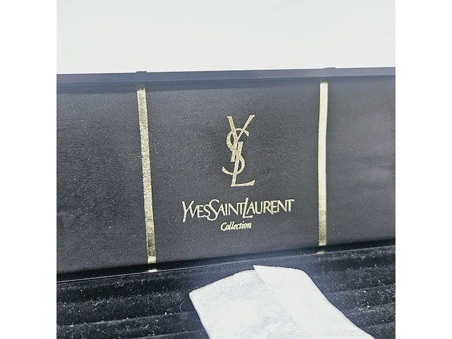 Yves saint laurent pendant collier + oorbellen set - afbeelding 9 van  10