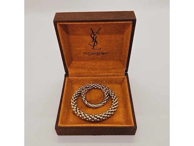 Yves saint laurent pendant met goudkeurmerk - afbeelding 1 van  7
