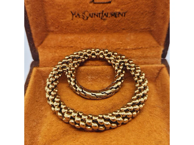 Yves saint laurent pendant met goudkeurmerk - afbeelding 2 van  7