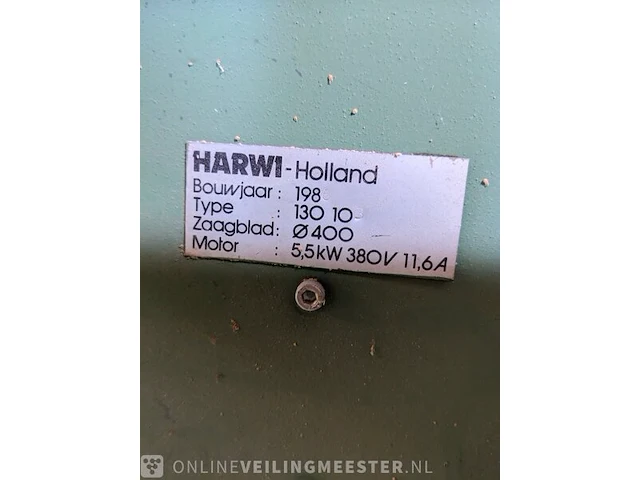 Zaagbank harwi, 130 10, bouwjaar 1986 - afbeelding 2 van  11