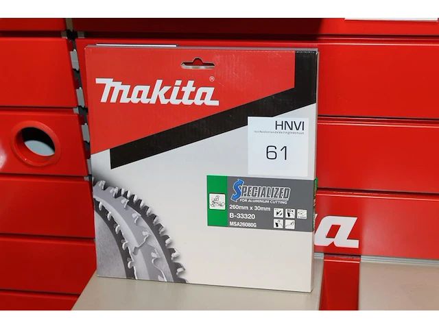 Zaagblad voor aluminium makita 260 mm x 30 mm - afbeelding 1 van  2