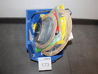 Zaagbladen in diverse maten en uitvoeringen 9 stuks in kunststofkrat. - afbeelding 1 van  1