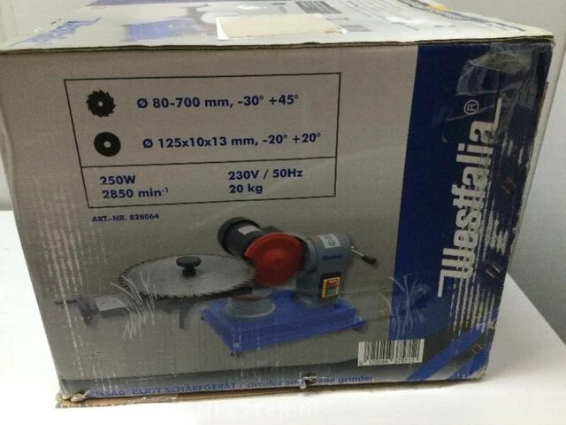 Zaagbladen slijpmachine westfalia, 828064, blaauw/grijs - afbeelding 2 van  3