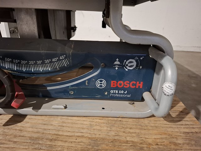 Zaagtafel 250mm 230v bosch, gts 10 j, bouwjaar 2017 - afbeelding 4 van  8