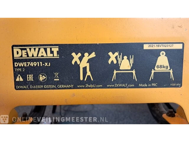 Zaagtafel dewalt, dwe7492-qs - afbeelding 4 van  8