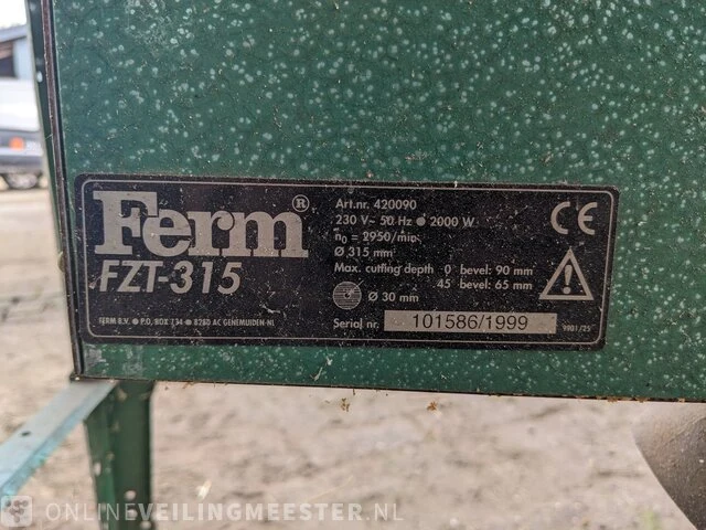 Zaagtafel ferm, fzt-315 - afbeelding 10 van  11