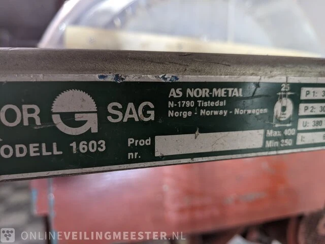 Zaagtafel nor sag, model 1603 - afbeelding 3 van  14