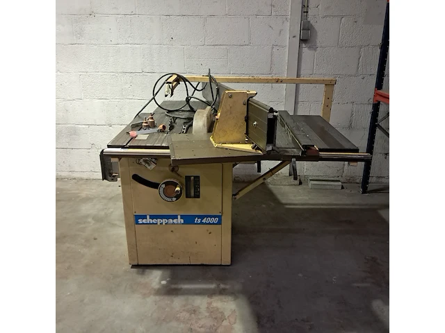 Zaagtafel verrijdbaar scheppach, ts 4000, geel, 1990 - afbeelding 1 van  8
