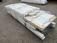 Zadeldak excellent wit gespoten hillhout, 307x692 cm - afbeelding 5 van  5