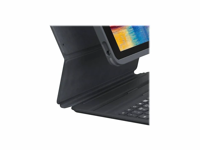 Zagg ipad 10.2 (2019/2020/2021) hoes azerty bluetooth keyboard cover pro keys zwart - afbeelding 2 van  4