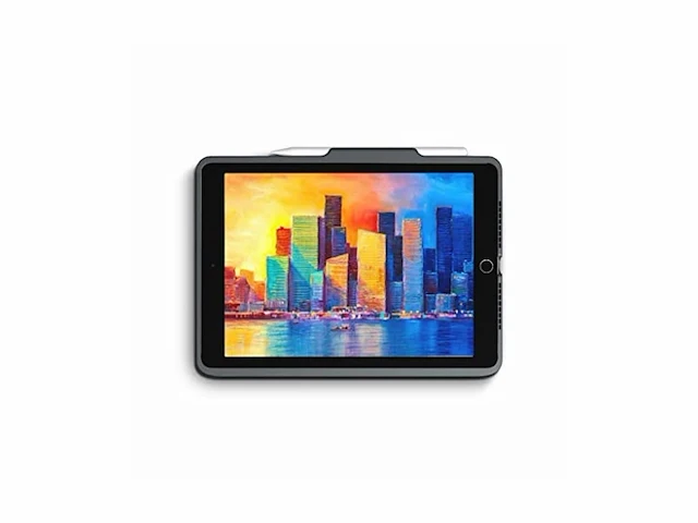 Zagg ipad 10.2 (2019/2020/2021) hoes azerty bluetooth keyboard cover pro keys zwart - afbeelding 4 van  4