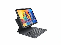Zagg pro keys toetsenbord en potloodhouder voor apple ipad air 10.9 (4e + 5e generatie), toetsen met achtergrondverlichting qwerty - afbeelding 1 van  2