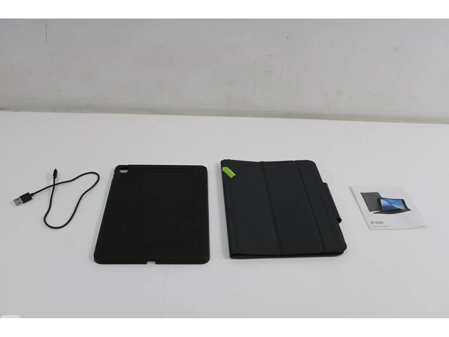 Zagg rugged messenger toetsenbord case voor apple ipad 9/8/7 - grijs - afbeelding 4 van  5