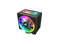 Zalman cnps16x cpu-koeler rgb - processorventilator voor amd cpu en intel - dual ring argb-ventilator 120 mm zwart - afbeelding 2 van  3