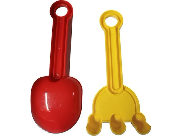 Zand schepje set hark en schep 10 sets h036 - afbeelding 7 van  7