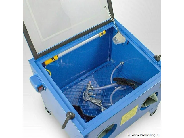 Zandstraalcabine 90l 59x48,5x49cm - afbeelding 4 van  5